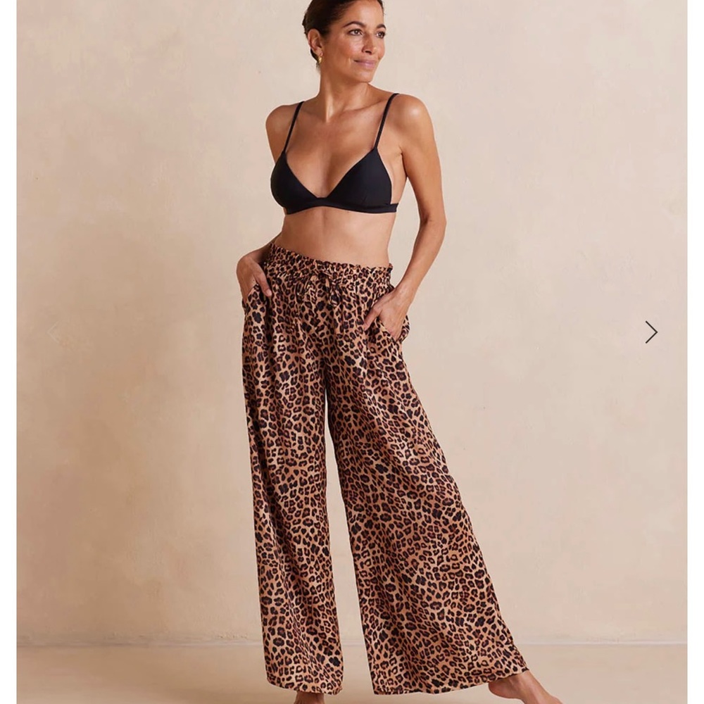 Summersalt perfect palazzo pant in leopard